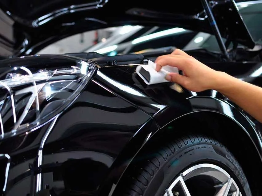 Vehicle being tested